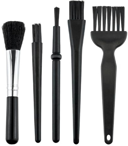 5Pcs Keyboard Cleaning Kit, PC Lens Fan | Soft Brushes, Durable Tools, Compact Portable Design