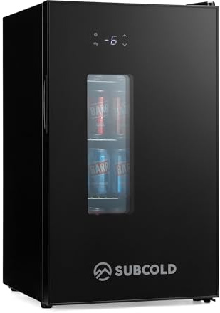 Subcold Apex70 SUB-ZERO Beer Fridge, Black | Freestanding, Drinks, Extra Strong Shelves for Kegs, Adjustable Temperature from -6°C to 18°C, Ideal, Outdoor Bars, Man Caves