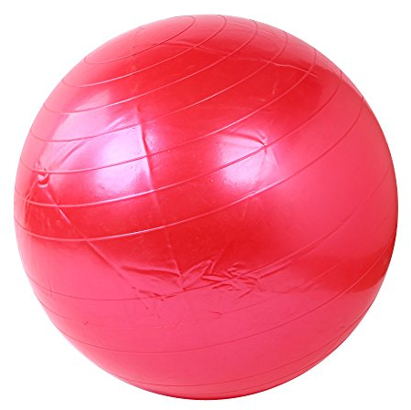 Colorful Gymnastikball Fitnessball 55cm Übung Fitness Gymnastik Smooth Yoga Ball (Rot)