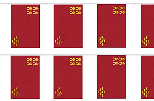 Durabol Cadena De Bandera Murcia Comunidades autónomas de España 7 Banderin 20 X 30 CM - 5 Metro