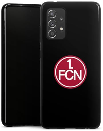 Silikon Hülle kompatibel mit Samsung Galaxy A52s 5G Case schwarz Handyhülle 1. FC Nürnberg Offizielles Lizenzprodukt 1. FCN