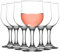 Tradineur - Set de 6 copas de cristal, modelo Nevakar, para cócteles, vino, bebidas, resistentes, aptas para lavavajillas, celebraciones (320 ml, 17 cm)