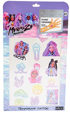 Nice Group - Mermaze Temporary Tattoo - Temporäre Tattoos der Meerjungfrauen Mädchen für Kinder