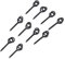 zalati Bait Screws 100pcs Boilie Bait Screw Terminal Rig Tackle with Round Link Loop for Carp Fishing Tool
