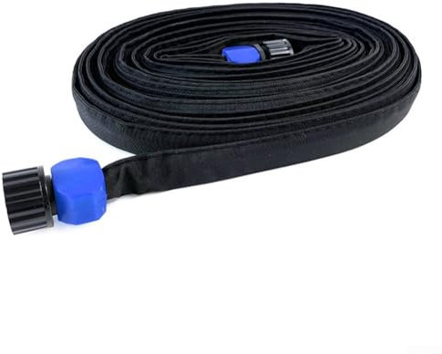 Flex - Manguera plana de remojo, correa de agua de filtración de PVC, manguera de jardín para riego eficiente (50 pies)