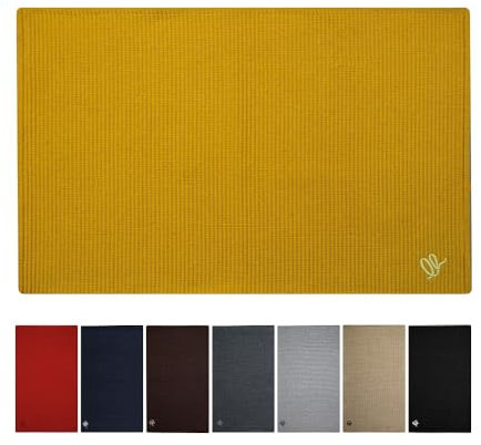OLIVO.shop | FORMULA - Tappeto cotone cucina, Tappeto passatoia cucina cotone lavabile, Tappeto cucina lavabile, vari colori e misure (GIALLO, 55x230 cm)