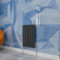 Central Heating Radiator,600x413mm Anthracite Oval Column Single Panel for Bathroom/Hall/Kitchen Energy-efficient and Modern Design.