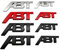 3D-Metall-ABT-Logo-Buchstaben-Aufkleber for den Kühlergrill(Sticker Matt Black,115mm x45mm)