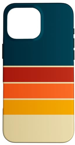 Retro Stripes 70s Vintage Case for iPhone 16 Pro Max
