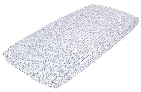 Little Dutch Spannbettlaken Spannbetttuch Babybett (60x120 cm) White Leaves