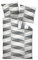 Janine Bettwäsche Set J.D. 87014 08 Opalgrau Silber Geometrie Dreieck Raute Muster modern Baumwolle Mako Satin, Größe:135 cm x 200 cm