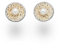 DUR Schmuck Damen Ohrstecker Strandsand/Perle Silber 925/- rhodiniert (O4895)