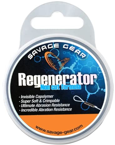 Savage Gear Regenerator Mono 30m monofile Schnur, Vorfach für Hecht, Zander & Barsch, Vorfachschnur für Raubfischvorfächer, Durchmesser/Tragkraft:0.50mm / 14.5kg Tragkraft