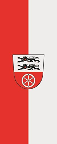 U24 Fahne Flagge Hohenlohe Kreis im Hochformat Premiumqualität 80 x 200 cm