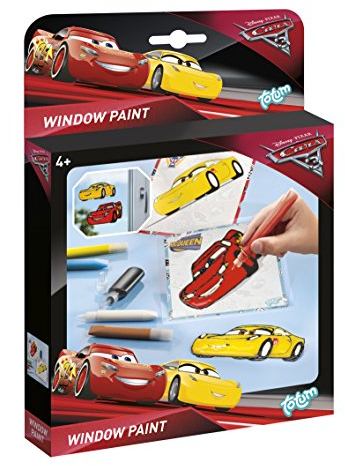 Totum – BJ140080 – Kit Kreative Malerei Glasscheiben – Cars Disney