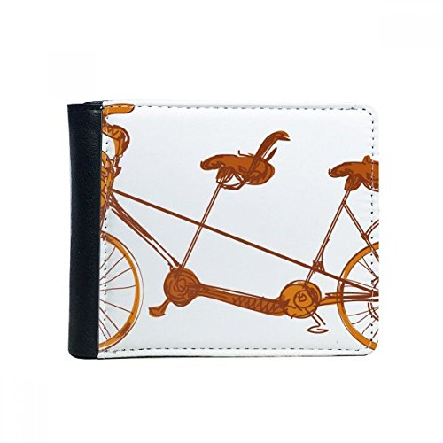 DIYthinker Cartoon DREI-Sitz Fahrrad Britannien Land Kultur Flip Bifold Kunstleder Geldbörse Multifunktions-Karten-Geldbeutel-Geschenk One_Size Mehrfarbig