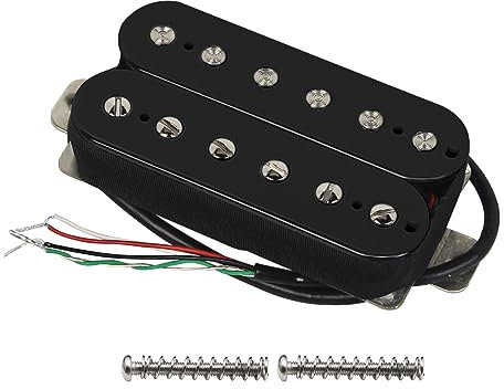 FLEOR E-Gitarre Humbucker Tonabnehmer Bridge Alnik 5 Tonabnehmer schwarz