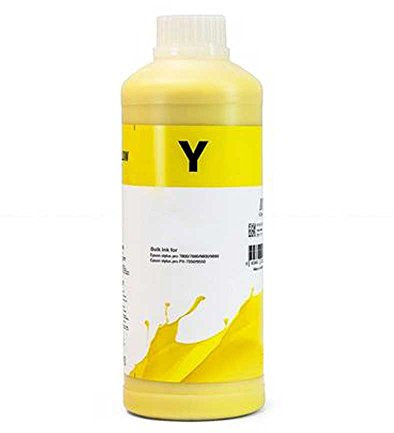 InkJello Yellow 1 kg Bottle Ink Cartridge For Printer, Compatible With HP Cartridges Refilling or CISS