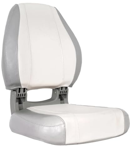Oceansouth Sirocco Folding Boat Seat (Grey/White) Oceansouth Sirocco Klappsitz (Grau/Weiß) boot bench angeln sofa er boots zubehör gaming chaiselongue bootszubehör bootssitz angel
