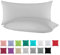 BaSaTex 2er-Pack Renforce-Kissenbezüge aus Baumwolle, 40 x 80 cm, in 13 modernen Farben, Baumwolle, Grau, 40 x 80 cm