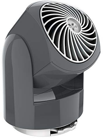 Vornado Flippi V6 Compact Air Circulator Fan, Quiet Portable Travel Fan for Office or Bedroom, Adjustable Head, 2 Speeds, Storm Gray