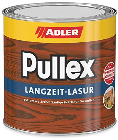 ADLER Pullex colorante per legno esterno,0,75 L: vernice premium universale per legno a lunga durata, protegge dalle intemperie e dai raggi UV Bianco Calcare