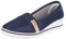 Elara Damen Ballerina Pumps mit Keilabsatz Chunkyrayan 483 Dk.Blue-39