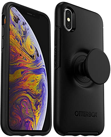 OtterBox + Pop Symmetry Series Case for iPhone Xs & iPhone X (ONLY) Non-Retail Packaging - Black