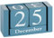 Obling Tischkalender Kalender Holz Manuelle Umrüstung Durable Chic Accessoire für Zuhause oder im Büro (Blau)
