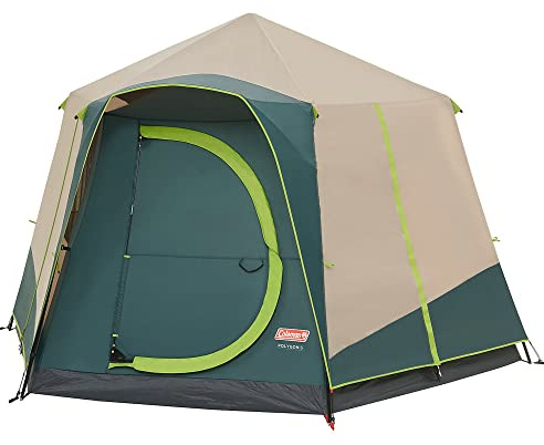 Coleman Polygon, großes Zelt mit 360° Ansicht, Familienzelt, stabile Stahlstangenkonstruktion, einfach aufzubauen, 100% wasserdichtes Campingzelt
