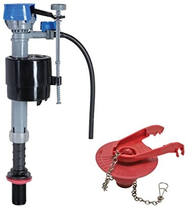 Fluidmaster K-400H-039 High Performance Toilet Fill Valve with 2-Inch Adjustable Toilet Flapper Kit