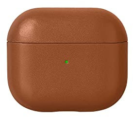 Native Union Leather Case for AirPods (3rd Gen) – Handcrafted fully-wrapped genuine Italian leather case – Compatible with Qi wireless chargers – For AirPods (Tan)