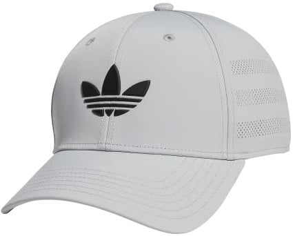 adidas Originals Herren Beacon Structured Precurve Snapback Cap, Steingrau/Schwarz, Einheitsgröße