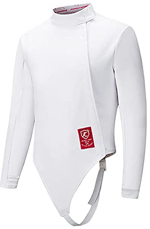 Fechtjacke für Kinder und Erwachsene, Fechtanzug aus stichfestem Stoff, CE-zertifizierter 350N-Schutzanzug für Fechtausrüstung, Florett-/Degen-/Säbel-Fechtanzug