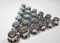 Lot de 20 cache-écrous de roue en plastique chromé 33 mm pour camion, remorque, bus, camion, voiture LKW