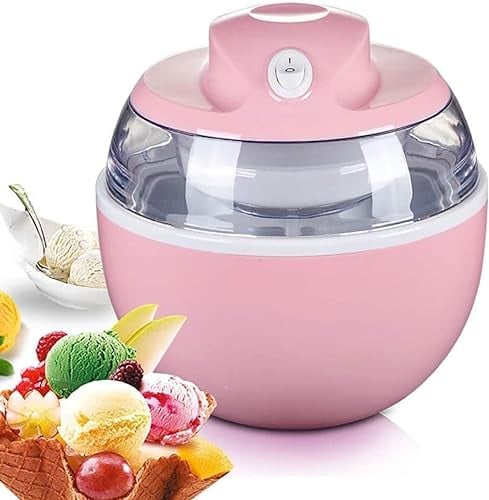 Samnuerly Ice Cream Maker Kids,Soft Serve Ice Cream Machine Home,Electric Ice Cream Maker With Built In Freezer