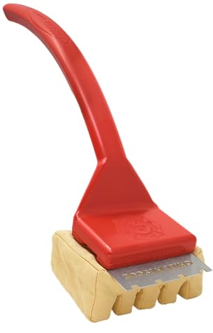 Grill Rescue BBQ Replaceable Scraper Cleaning Head, Bristle Free - Durable and Unique Scraper Tools for Cast Iron or Stainless-Steel Grates, Barbecue Cleaner (Grill Grate Brush with Scraper)