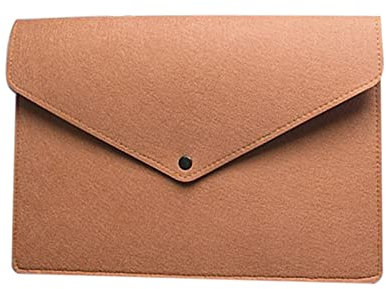 luckxuan Ringbuch/Klemmbrett Dokumententasche A3 Große Kapazität Simple A4 Big Capacity Dokument Bag Pad Business Aktentasche Datei Ordner Filzreich Präsentation (Color : Bruin)