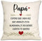 Regalo de papá de Hija Hijo Espero Que Cada Vez Que abraces Este cojín te recuerde lo Mucho Que te Quiero Funda de cojín Regalo de papá para cumpleaños Día del Padre Navidad(papá)