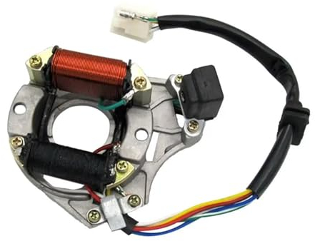 EKEGUY Stator Lichtmaschine 2 Spule Magneto Statorplatte Für Kazuma Quad ATV Go Kart Bike LF100 DY100 H100 LX100 Lichtmaschine