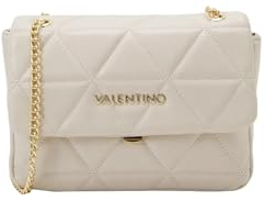 Valentino Damen Flap Bag/Schultertasche/Umhängetasche CARNABY Beige Kunstleder, 99-Ohne Größen:-, Color:grau