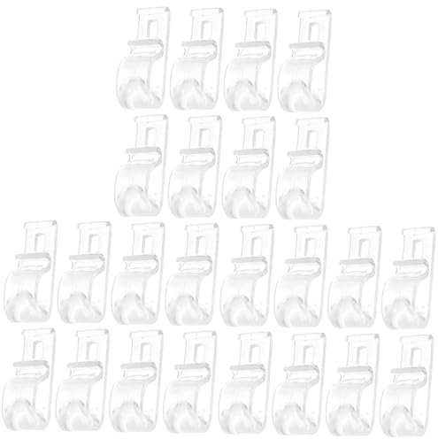 Ciieeo 24 Pezzi Tirante per Tenda Gancio per Perline Clip di Fissaggio Ganci per Tende per Tende Anelli per Tende da Doccia Supporto per Cavo Cieco Clip per Tende A Parti per