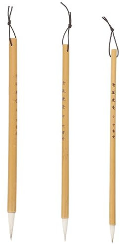 KONTONTY 3stücke Kalligraphiepinsel Wiederverwendbare Schreibpinsel Für Chinesische Kalligraphie Malen Aquarell Tintenpinsel Haushaltsmalpinsel Waschbarer Kalligrafie-schreibpinsel