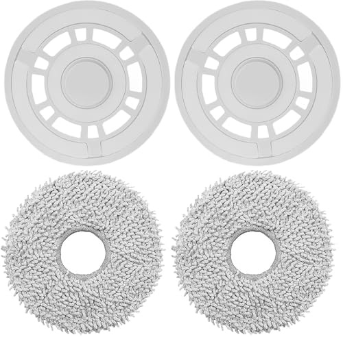 Mopptücher mit Ersatzhalterung Zubehör für Ecovacs Deebot T30C Omni,T50 Pro Omni,N30 Pro Omni,T30 Pro Omni,T30S Combo,T50 Pro Omni Gen2,T50 Max Pro Omni Gen2, T30e Omni Staubsauger