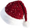 AYNKH Weihnachtsmütze mit Pailletten, glänzende Pailletten, Luxus-Plüsch-Weihnachtsmütze mit Pompon, Unisex, Samt, Weihnachtsmannmütze, Kostüm für Erwachsene, Kinder, Männer, Frauen, Partyhut, Kappe