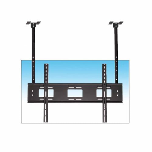 tv Wall Mount' Decken-TV-Ständer – TV-Wandhalterung, für 32–100 Zoll große TV-Doppelstangen-LED-Bildschirme, Teleskop-TV-Lift, höhenverstellbare Wand-TV-Halterung, DREI Installationsmethoden Wall