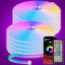 Cinta LED 10mTiras LED Neon, DIY RGB Luces LED Strip con Control Remoto y APP, Impermeable, Neón Flexible Strip Light de la Cuerda, para Dormitorio, Bar, Sala de Juegos, Cumpleaños, Fiesta de Navidad