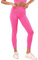 FOCENZA Leggings Donna Sportivi a Vita Alta con Effetto Push Up in Microfibra Morbida e Traspirante, Made in Italy (Rosa, s/m)