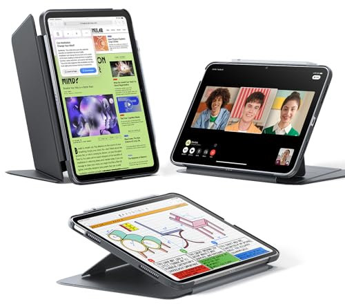 ESR for iPad (A16) 11th Generation Case, iPad 11th/10th Gen Case (2025/2022), Vertical Stand Cover, Multi Stand Angles, Ultra-Stable Cover, Flip Series, Black