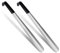 Schuhlöffel Metall Lang 42cm - 2 Stück Schuhanzieher Edelstahl Sehr Stabile Ausführung für Männer Frauen Kinder, Langer Shoe Horn Ideal für Alle Arten von Schuhen (Silber, 2er Set)